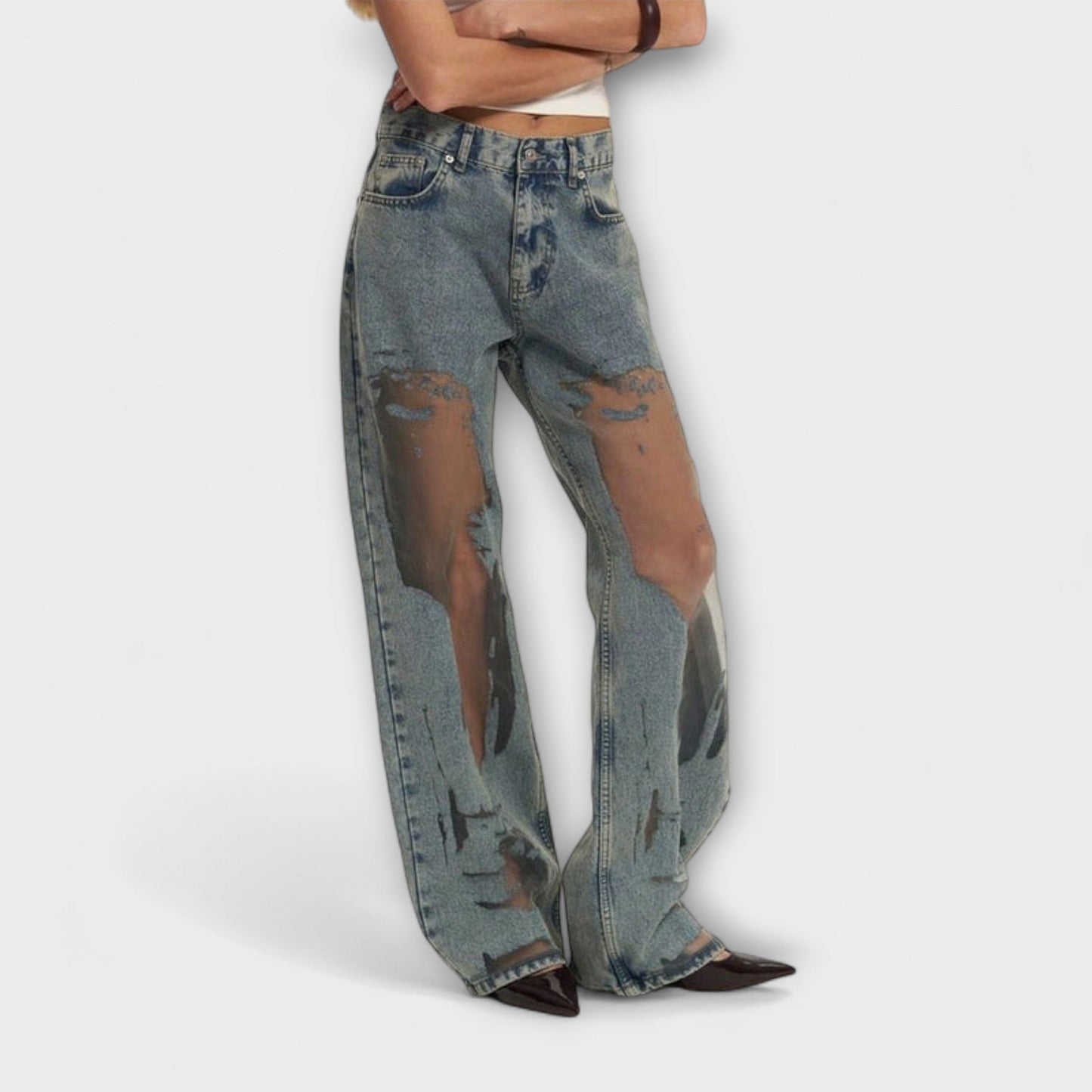 Rayne - Trixie Duidelijke Blauwe Denim Jeans