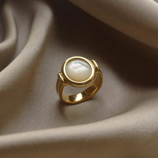 Elegante Ring van Parels