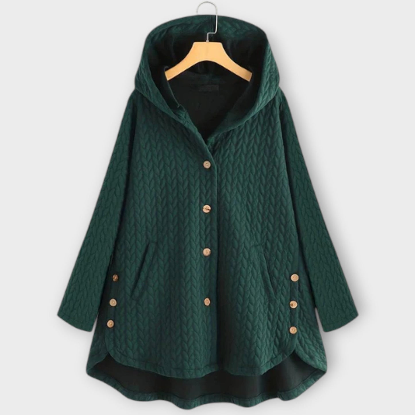Leslie - Warme Button-Up Jas