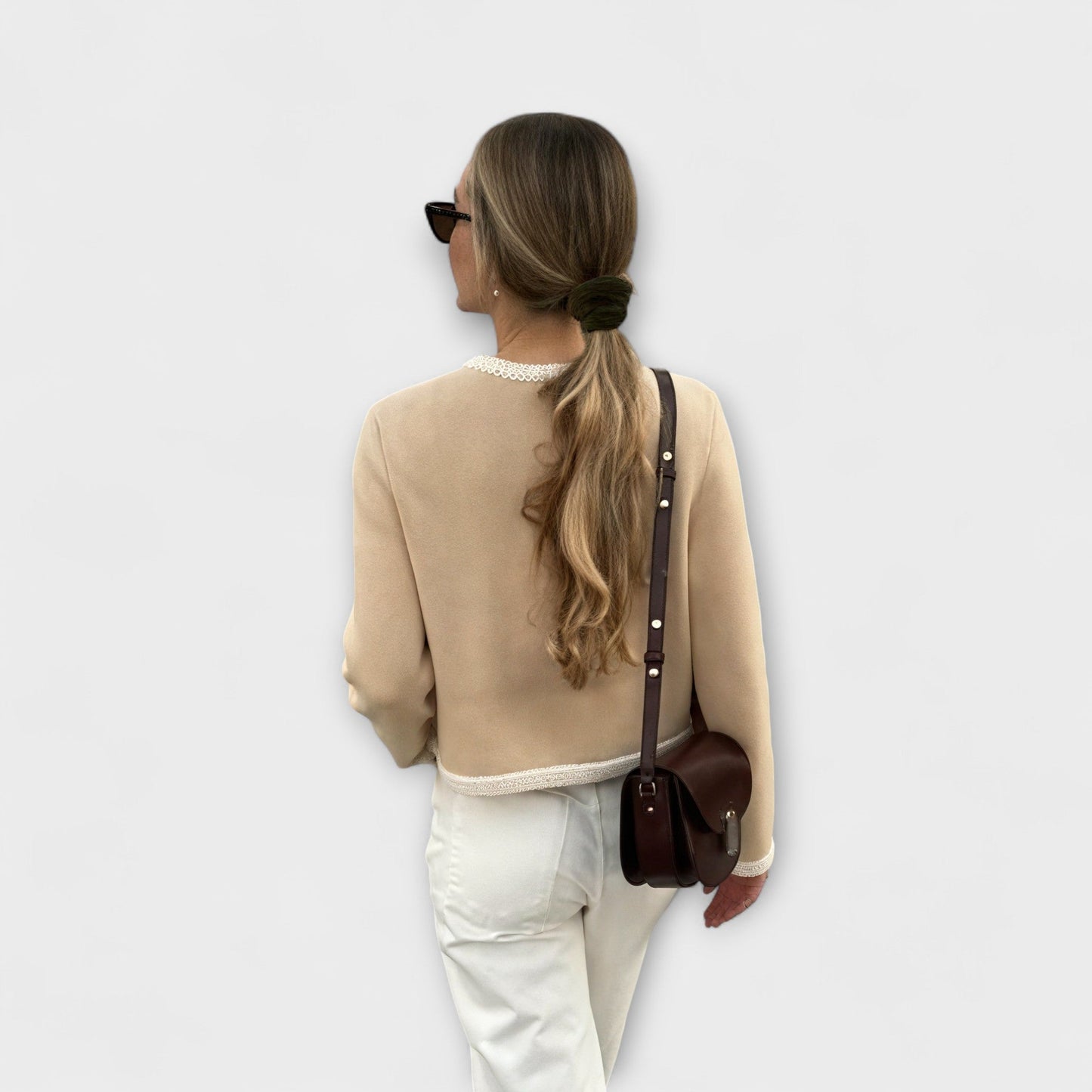 Klassieke cardigan met sierzakken