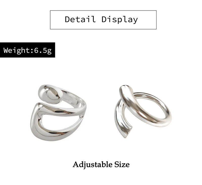 Elegante verstelbare ring