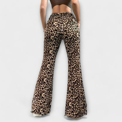Leopard Bootcut-Broek