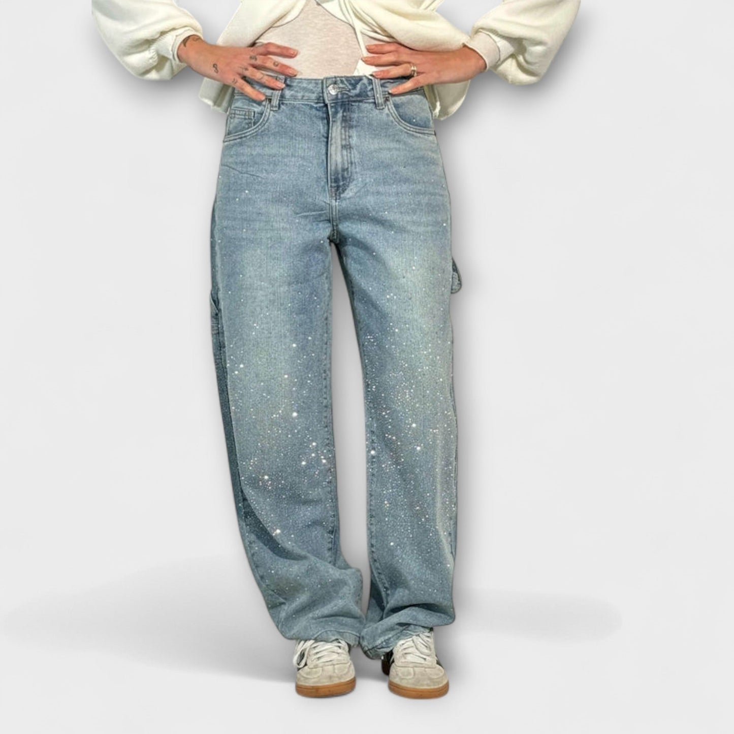 Fable - Shine Denim Jeans in Balloon Carpenter Stijl